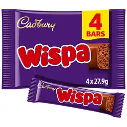 Morrisons Cadbury Wispa Chocolate Bar 4 Pack Multipack offer