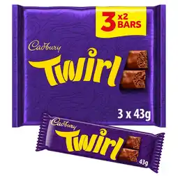 Morrisons Cadbury Twirl 3 x 43g offer