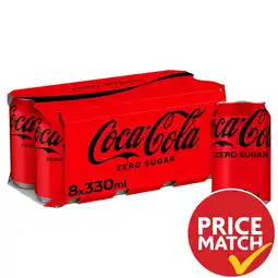 Morrisons Coca-Cola Zero Sugar Cans 8 x 330ml offer