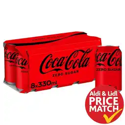 Morrisons Coca-Cola Zero Sugar Cans 8 x 330ml offer