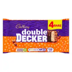 Morrisons Cadbury Double Decker Chocolate Bar 4 Pack Multipack offer
