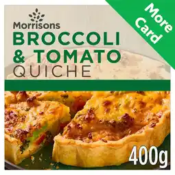 Morrisons Morrisons Broccoli & Tomato Quiche offer