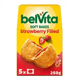 Morrisons Belvita Breakfast Soft Bakes Filled Strawberry Cereal Bars 5 Pack offer
