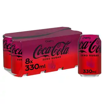 Morrisons Coca-Cola Zero Sugar Cherry Cans 8 x 330ml offer