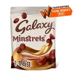 Morrisons Galaxy Minstrels Milk Chocolate Pouch Bag 118g offer