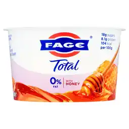 Morrisons Fage Total 0% Fat Split Pot Honey Strained Yoghurt offer