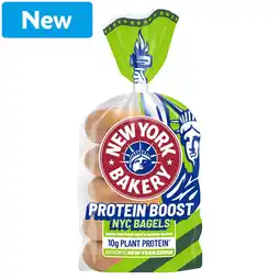 Morrisons New York Bakery Co Health & Wellness Protein Boost Bagels 5 Pack offer