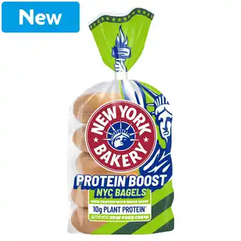 Morrisons New York Bakery Co Health & Wellness Protein Boost Bagels 5 Pack offer
