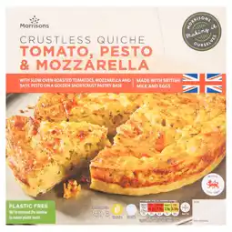 Morrisons Morrisons Tomato, Pesto & Mozzarella Crustless Quiche 340g offer