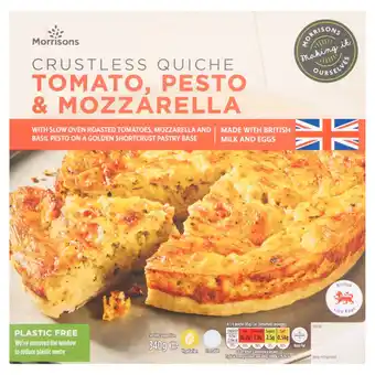 Morrisons Morrisons Tomato, Pesto & Mozzarella Crustless Quiche 340g offer