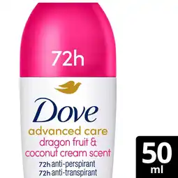 Morrisons Dove Advanced Care Dragonfruit & Coconut Cream Roll On Antiperspirant offer