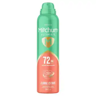 Morrisons Mitchum Ultimate Floral Citrus Anti Perspirant & Deodorant Spray 250ml offer