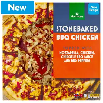 Morrisons Morrisons Stonebaked BBQ Chicken Pizza 320g offer