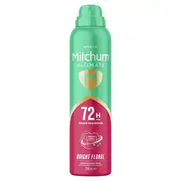 Morrisons Mitchum Ultimate 72h Bright Floral Anti Perspirant & Deodorant offer