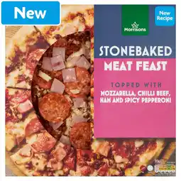 Morrisons Morrisons Stonebaked Meat Feast Pizza 313g offer
