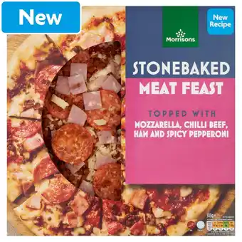Morrisons Morrisons Stonebaked Meat Feast Pizza 313g offer