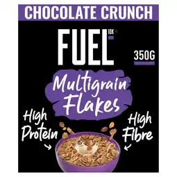 Morrisons FUEL10K Chocolate Multigrain Flakes High Protein Breakfast Cereal 350g offer