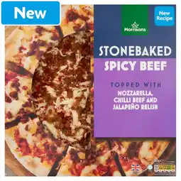 Morrisons Morrisons Stonebaked Spicy Beef Pizza 305g offer