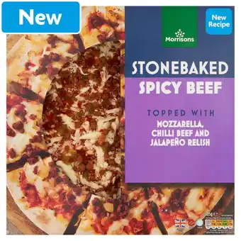 Morrisons Morrisons Stonebaked Spicy Beef Pizza 305g offer