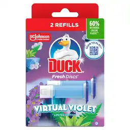 Morrisons Duck Fresh Disc Twin Refill Virtual Violet offer