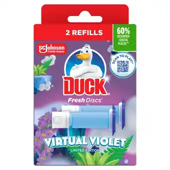 Morrisons Duck Fresh Disc Twin Refill Virtual Violet offer
