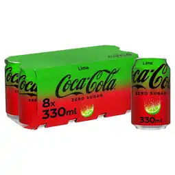 Morrisons Coca-Cola Lime Zero Sugar 8 x 330ml offer