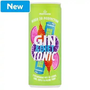 Morrisons Morrisons Gin & Diet Tonic 250ml offer