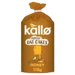 Morrisons Kallo Honey Puffed Oat Cakes 122g offer