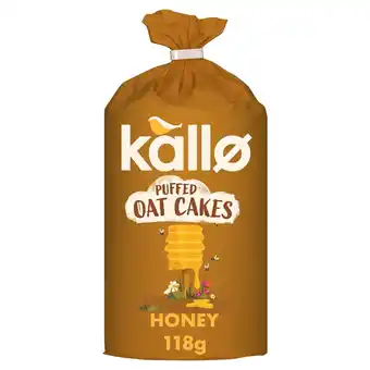 Morrisons Kallo Honey Puffed Oat Cakes 122g offer
