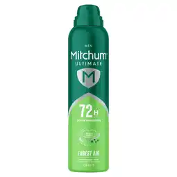 Morrisons Mitchum Ultimate 72hr Forest Air AntiPerspirant & Deodorant offer