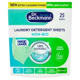 Morrisons Dr. Beckmann Magic Leaves Laundry Detergent Sheets Non Bio 25 Washes offer