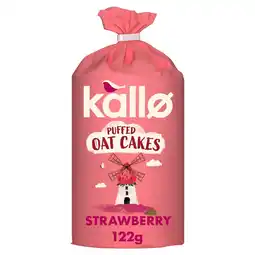Morrisons Kallo Strawberry Puffed Oat Cakes 122g offer