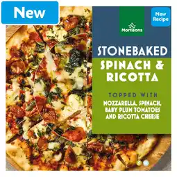 Morrisons Morrisons Stonebaked Spinach & Ricotta Pizza 370g offer