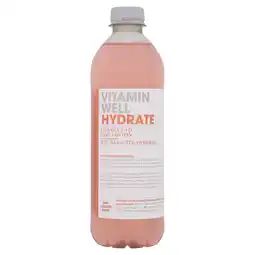 Morrisons Vitamin Well Hydrate Rhubarb & Strawberry Flavoured Drink 500ml offer