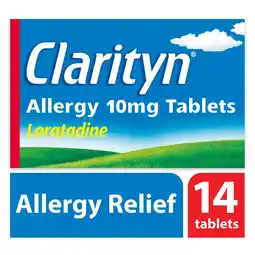 Morrisons Clarityn Allergy Tablets 10mg Loratadine Allergy and Hayfever Relief offer