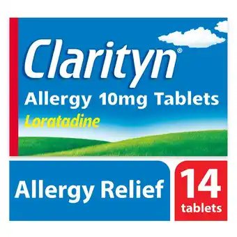 Morrisons Clarityn Allergy Tablets 10mg Loratadine Allergy and Hayfever Relief offer