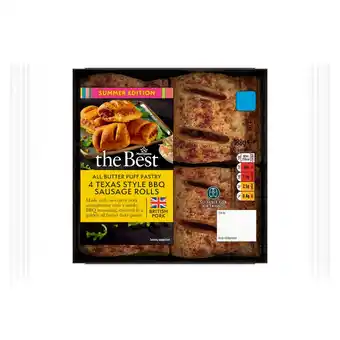 Morrisons Morrisons The Best 4 Texas BBQ Sausage Rolls 188g offer