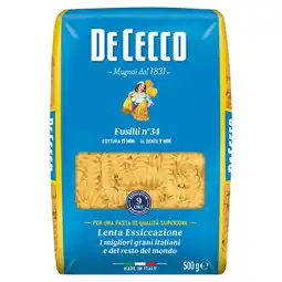 Morrisons De Cecco Fusilli Pasta 500g offer