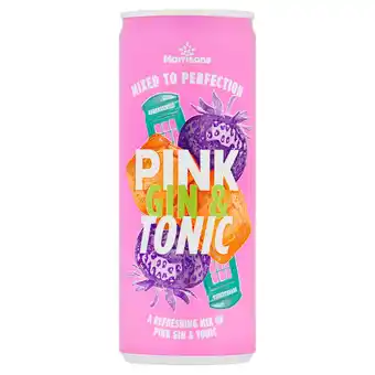 Morrisons Morrisons Pink Gin & Tonic 250ml offer