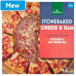 Morrisons Morrisons Stonebaked Pizza Cheese And Ham 310g offer
