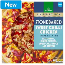 Morrisons Morrisons Stonebaked Pizza Sweet Chilli Chicken 350g offer