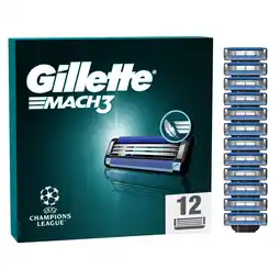 Morrisons Gillette Mach 3 Razor Blades 12 Pack offer