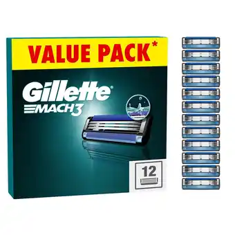 Morrisons Gillette Mach 3 Razor Blades 12 Pack offer