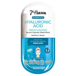 Morrisons 7th Heaven Nutri Active Hyaluronic Sheet Mask offer