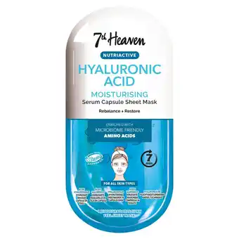 Morrisons 7th Heaven Nutri Active Hyaluronic Sheet Mask offer