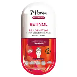 Morrisons 7th Heaven Nutri Active Retinol Sheet Mask offer