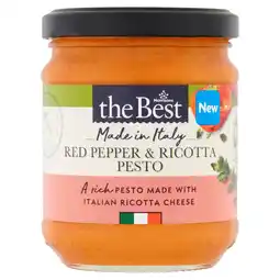 Morrisons Morrisons The Best Red Pepper & Ricotta Pesto 190g offer