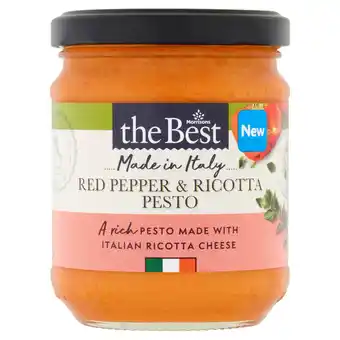 Morrisons Morrisons The Best Red Pepper & Ricotta Pesto 190g offer
