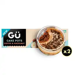 Morrisons Gu Coffee & Hazelnut Cake Pots 2 x 65g offer