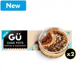 Morrisons Gu Coffee & Hazelnut Cake Pots 2 x 65g offer